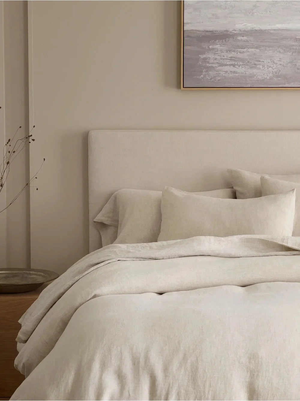 Quince European Linen Duvet Cover Twin Natural Chambray NWT Cover Only